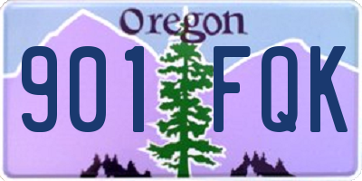 OR license plate 901FQK