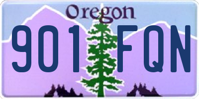 OR license plate 901FQN