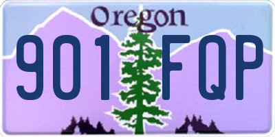 OR license plate 901FQP