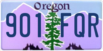 OR license plate 901FQR