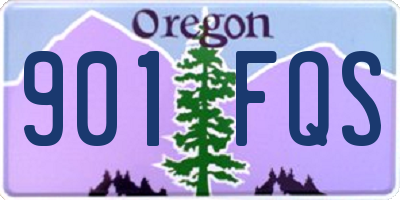 OR license plate 901FQS