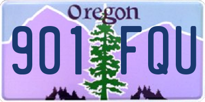 OR license plate 901FQU