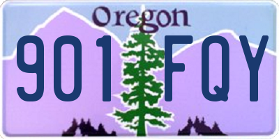OR license plate 901FQY