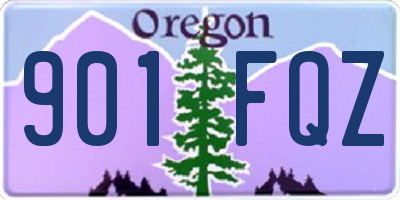 OR license plate 901FQZ