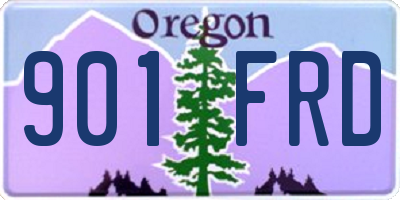 OR license plate 901FRD