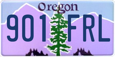 OR license plate 901FRL