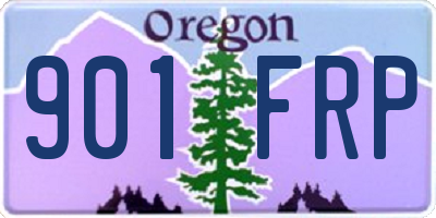 OR license plate 901FRP