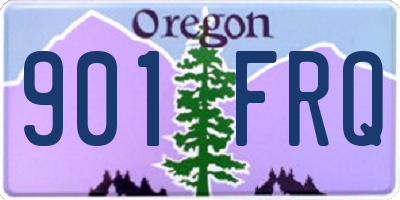 OR license plate 901FRQ