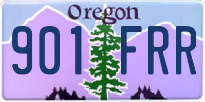 OR license plate 901FRR