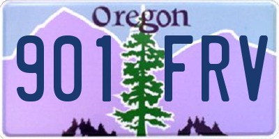 OR license plate 901FRV