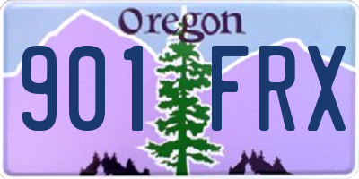 OR license plate 901FRX