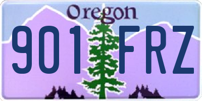 OR license plate 901FRZ