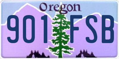 OR license plate 901FSB