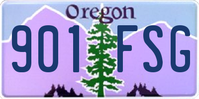 OR license plate 901FSG