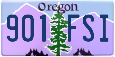 OR license plate 901FSI