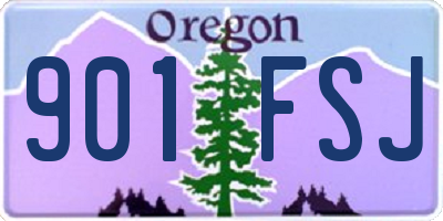 OR license plate 901FSJ