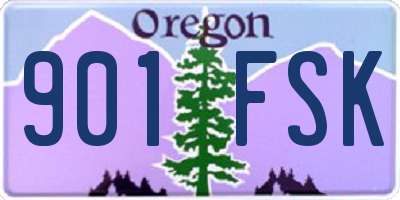 OR license plate 901FSK