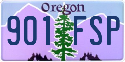 OR license plate 901FSP