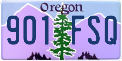 OR license plate 901FSQ