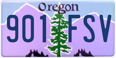 OR license plate 901FSV