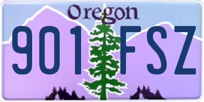 OR license plate 901FSZ