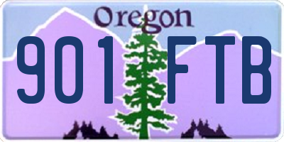 OR license plate 901FTB