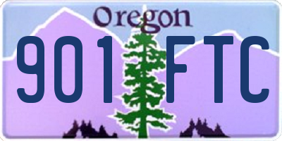 OR license plate 901FTC