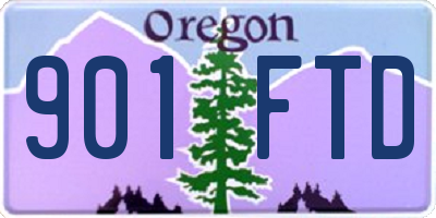 OR license plate 901FTD