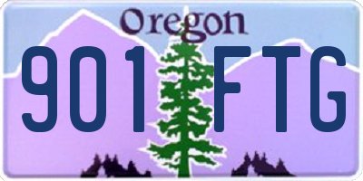 OR license plate 901FTG