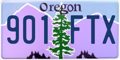 OR license plate 901FTX
