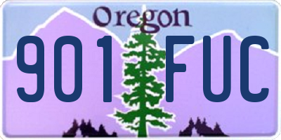 OR license plate 901FUC