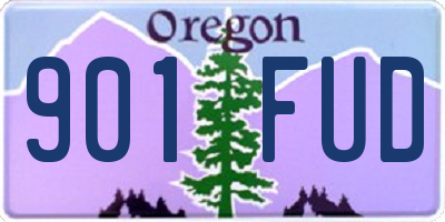 OR license plate 901FUD
