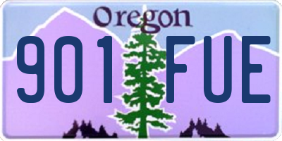 OR license plate 901FUE