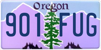 OR license plate 901FUG