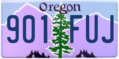 OR license plate 901FUJ
