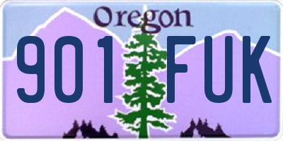 OR license plate 901FUK