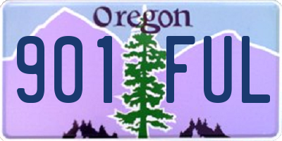OR license plate 901FUL