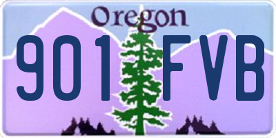 OR license plate 901FVB