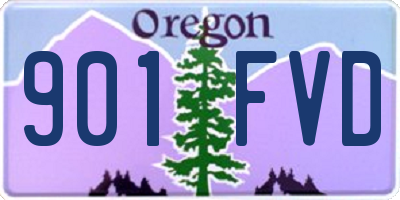 OR license plate 901FVD