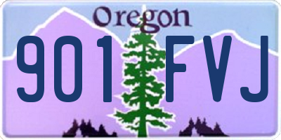 OR license plate 901FVJ