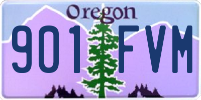OR license plate 901FVM
