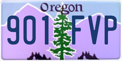 OR license plate 901FVP