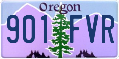 OR license plate 901FVR