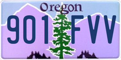 OR license plate 901FVV