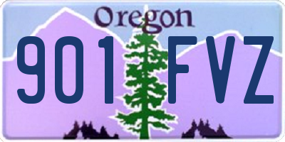 OR license plate 901FVZ