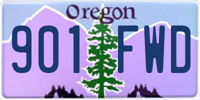 OR license plate 901FWD