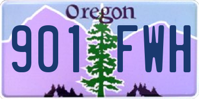 OR license plate 901FWH
