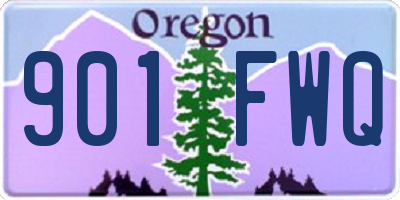 OR license plate 901FWQ
