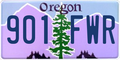 OR license plate 901FWR