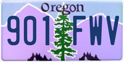 OR license plate 901FWV